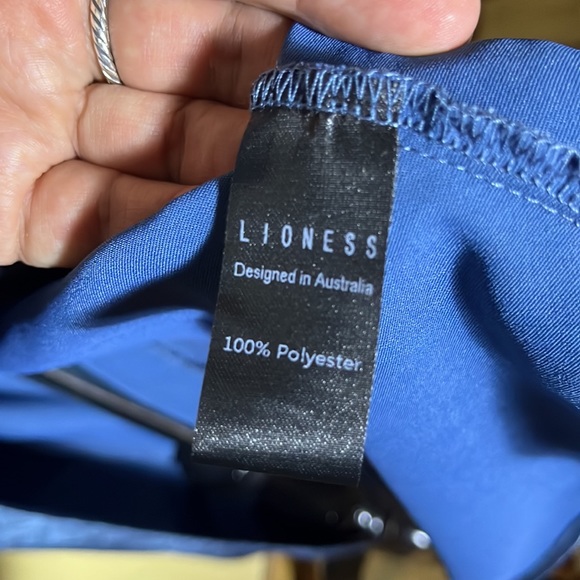 LIONESS Size XXL Slinky Draped Front Spaghetti Strap Midi-Dress Satin $179 NEW - Picture 15 of 17